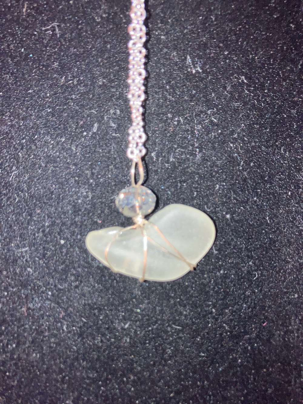 #147 handmade seaglass pendant necklace